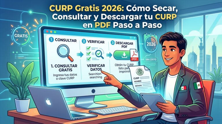 CURP Gratis 2026: Cómo Sacar, Consultar y Descargar tu CURP en PDF Paso a Paso