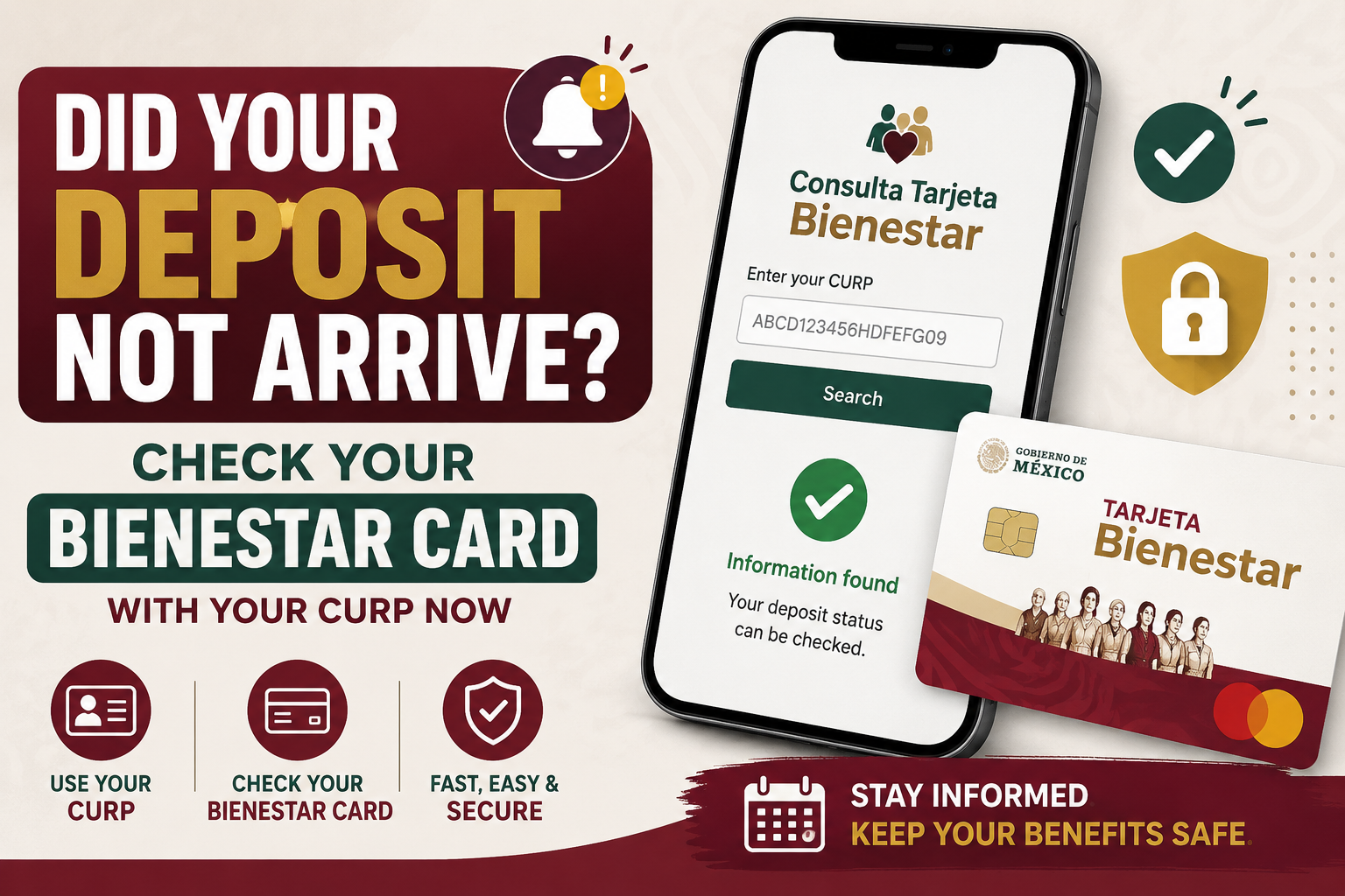 Consulta Tarjeta Bienestar con CURP